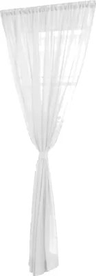 Produktbild von Leichtes Getriebe schiere Vorhang helle Farbe Polyester bequeme Touchentür Drape für Wohnzimmer-Weiß