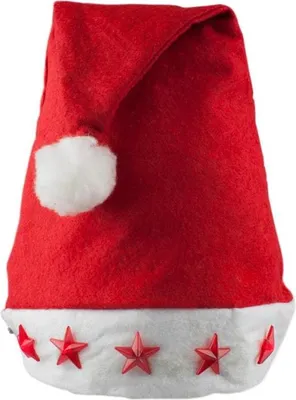 Produktbild von Weihnachtsmütze mit blinkenden Sternen