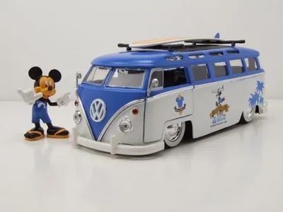 Productafbeelding van Jada Toys Mickey Van, Bus, geschikt voor kinderen vanaf 8 jaar, blauw en wit