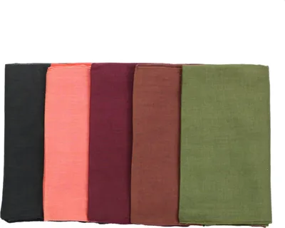 Produktbild von 5er Set Baumwolltuch - Herbst - quadratisches Tuch