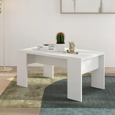 Produktbild von Riposto - Couchtisch, 90x50x43h cm Weiß Matt, Rechteckig
