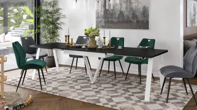 Produktbild von Design Esstisch ZAV-1 ausziehbar XXL 140 - 290 cm Esszimmertisch Tisch