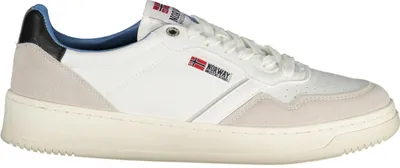 Produktbild von Elegante weiße Herrensportschuhe mit kontrastierenden Details