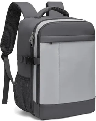 Obrázek produktu pro Uniqoos® Kompaktní kabinový batoh – 20 litrů (40×20×25 cm), ergonomický, s ochranou proti krádeži, přihrádkou na mokré věci, přihrádkou na notebook o velikosti 14 palců a popruhem pro připevnění ke kufru, odolný proti poškrábání a vodě