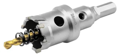 Produktbild von Carbide Lochsäge 28 mm, TCT Bohrer für Metall, Edelstahl, Eisen, Aluminium, Kunststoff