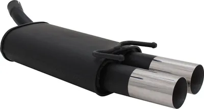 Image de Echappement sport Novus pour Opel Corsa B 2x76mm RL-Design silencieux arrière avec ABE