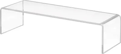 Produktbild von Dekobrücke aus Acrylglas in 200x50x70mm - Zeigis® / Schuhständer / Schuhaufsteller / U-Ständer / Acrylständer / Schuhe / Dekoständer / Dekoaufsteller / Acryl / transparent / klar / farblos