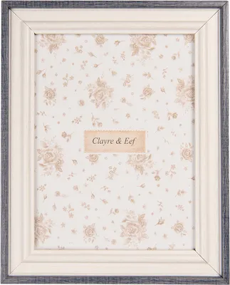 Image de Clayre & Eef Cadre photo 13x18 cm blanc verre