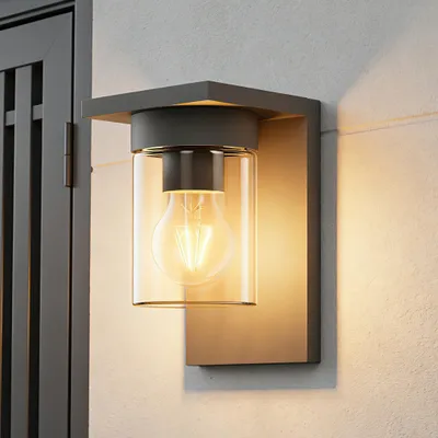Produktbild von EDISHINE Wandleuchte Außen,Wandlampe E27 max. 15W, IP44 Außenleuchte, Anthrazit