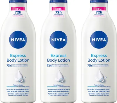 Immagine prodotto di Nivea Body Lotion 72h fast moisturising care 400ml confezione da 3 pezzi