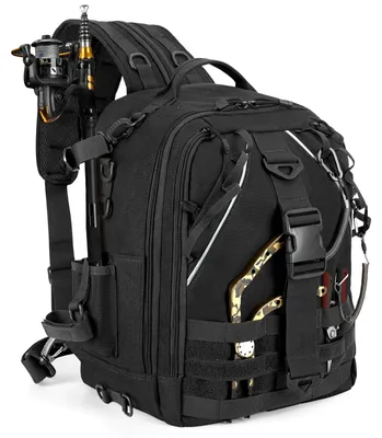 Produktbild von Angelrucksack wasserdicht, Ruten- und Ausrüstungshalter, für Angeln