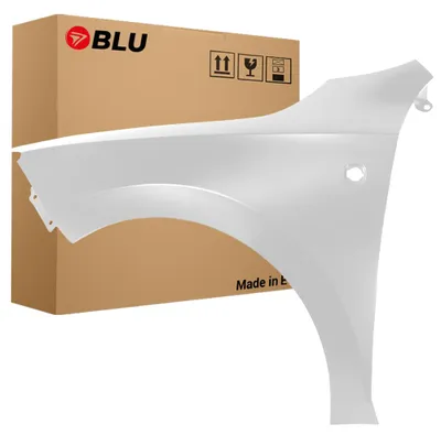 Productafbeelding van BLU Spatbord geschikt voor Seat Toledo IV 4 LF9E Links Wit CandyWeiss Met richtingaanwijzeropening | 2012-2019 | Voorzijde | Gelakt | Montageklaar
