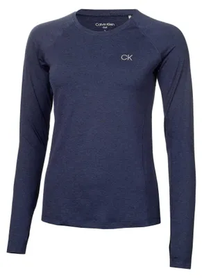 Produktbild von Calvin Klein - T-Shirt für Damen, Langärmlig GT21168 (38 DE) (Marineblau Marl)