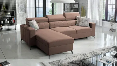 Produktbild von Ecksofa Bella I Maxi mit Schlaffunktion und Stauraum für Bettzeug für das Moderne Wohnzimmer Sawana25