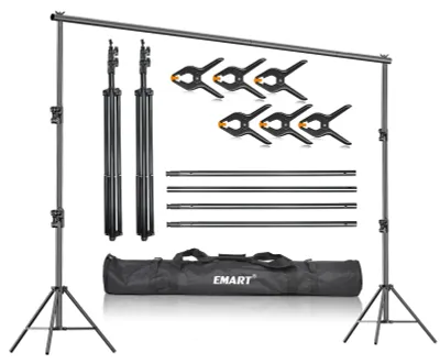 Produktbild von Fotohintergrundständer, 2,8 x 3 m, bis 13,6 kg, für Fotoshootings
