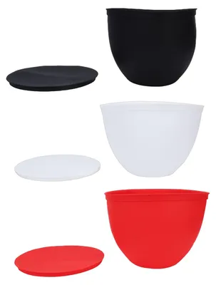 Obrázok produktu pre 3 ks silikónových vložiek do misy, vhodné pre mixéry KMS150, KSM180, KSM170, KSM160, KSM155. Nepriľnavé vložky do misy pre stojanové mixéry, vrátane krytov