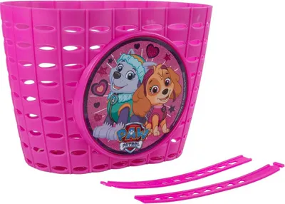 Obrázek produktu pro Dětské košík na kolo Paw Patrol růžový, vel. Univerzální