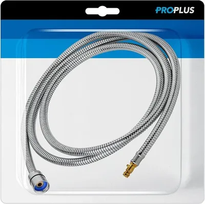 Obrázek produktu pro Sprchová hadice, kov, 1,5 m, otočný 3/8 až 1/2 adaptér