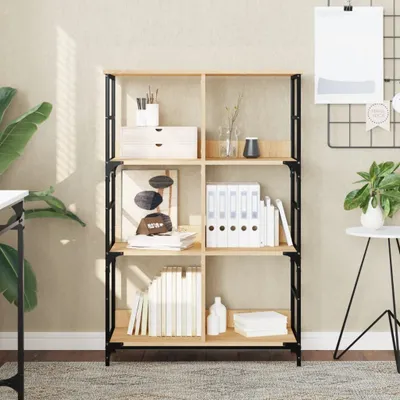 Produktbild von Möbel Bücherregal Sonoma-Eiche 78,5x33x117,5 cm Holzwerkstoff - Bücherregale 835250