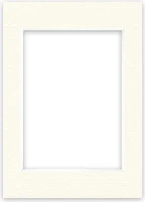 Obrázok produktu pre nielsen Conservation passe-partout 1,5 mm, vonkajší formát 42x59,4 cm (DIN A2) pre obrázky DIN A3, krémovo biely so štruktúrou