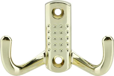 Immagine prodotto di Intirilife appendiabiti doppi in oro - design appendiabiti corti da parete in metallo ganci da parete per abiti giacche vintage
