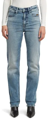 Productafbeelding van G-STAR dames jeans, model Iggie Straight, blauw, maat 28W x 28L