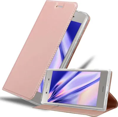 Immagine prodotto di Cadorabo custodia per cellulare per Sony Xperia XZ1 custodia protettiva in rosa Cover Etui Book Case Booklet
