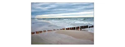 Produktbild von Muralo Fototapete Strand 450 (B) x 300 (H) cm cm Vlies Tapete Wandtapete Meer Wellen Himmel Wohnzimmer Schlafzimmer moderne Wandbilder XXL Natur Panorama Wasser Wand Dekoration