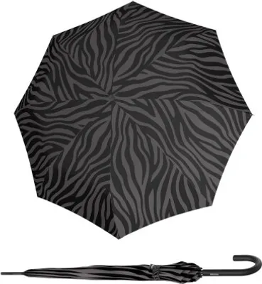 Zdjęcie produktu dla Knirps KNIRPS A.760 STICK AUTOMATIC Zebra Black - elegancki parasol do golenia