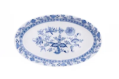 Obrázek produktu pro Saphyr, mísa oválná, 39 cm, cibulák, porcelán Thun 1794