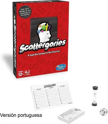 Immagine prodotto di Hasbro Scattergories Gioco da Tavolo Portoghese Trasparente Trasparente Taglia Unica