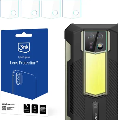 Produktbild von 3mk Hybridglas Lens Protection für Ulefone Armor 24 Kamera Objektiv Kameralinse 0,16mm 6H (4 Stück)