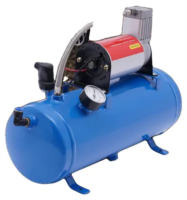 Produktbild von Luftkompressor, tragbarer 12V Inflator, automatische Abschaltung, Blau