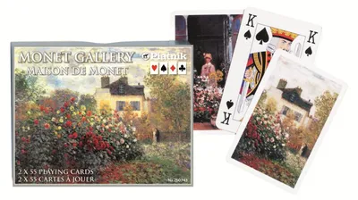 Produktbild von Piatnik Maison de Monet Spielkarten – Doppeldecker