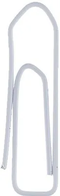 Produktbild von Briefklammer Metall lackiert 26mm weiß VE=10x500 Stück