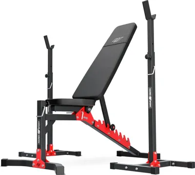 Image de Marbo Sport set MH19| banc de musculation réglable MH-L115 + support d'haltères réglable en hauteur MH-S201 x2