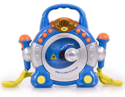 Obrázok produktu pre Detský prenosný CD prehrávač s funkciou Sing-a-long KCD45 Blue