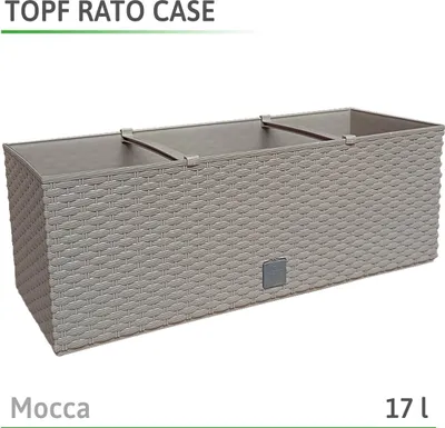 Obrázek produktu pro Květináč Rato case DRTC500-S449 Mocca 4 barvy Zavlažovací systém 17 L NEW