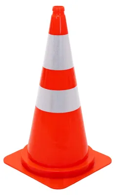 Produktbild von ECD Germany Pylonen groß 75 cm Verkehrshütchen Orange Verkehrskegel Leitkegel Reflexstreifen Warnkegel Verkehrsleitkegel Absperrkegel Absperrhütchen