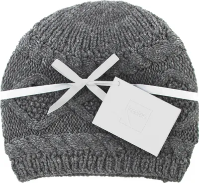 Image de Kaelen Tan bonnet femme cachemire gris