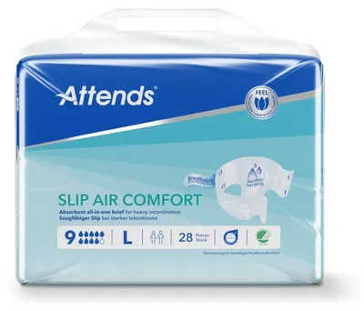 Image de Attends Slip Air Comfort 9 Large - 1 paquet de 28 protections