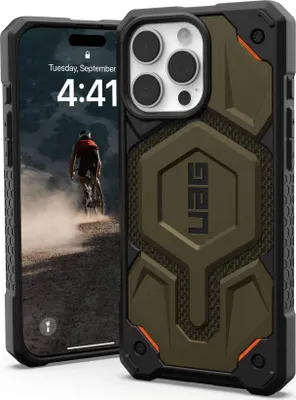 Produktbild von Urban Armor Gear Monarch Pro Polyamid, Cover, Apple, iPhone 16 Pro Max, 17,5 cm (6.9"), Schwarz, Grün