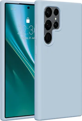 Zdjęcie produktu dla Etteri silikonowe etui na telefon Samsung Galaxy S24 Ultra jasnoniebieskie