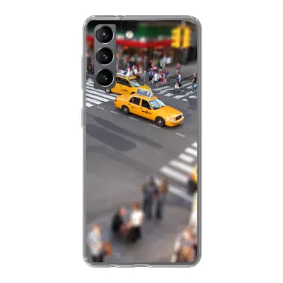 Produktbild von MuchoWow® Handyhülle Schutzhülle Hülle für Samsung Galaxy S21 New York - Amerika - Taxi Silikon Softcase Handy Hülle - Softcase