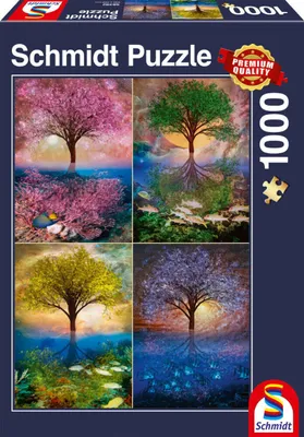 Produktbild von Schmidt Spiele Puzzle Zauberbaum am See, Erwachsenenpuzzle, Standard, 1000 Teile, 58392