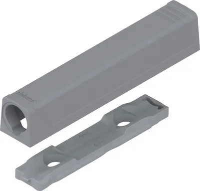 Immagine prodotto di BLUM TIP-ON piastra di adattamento diritta 956A1201, versione lunga, grigio platino