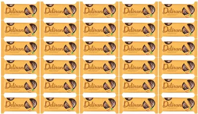 Zdjęcie produktu dla Delisana Biszkopty z galaretką o smaku pomarańczowym w polewie kakaowej 135g