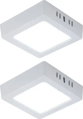 Produktbild von 2er Set LED Deckenlampe, Aufbau-Panel, kaltweiß, L 12 cm
