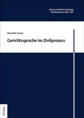 Produktbild von Gerichtssprache im Zivilprozess