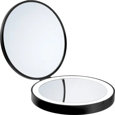 Produktbild von Reisespiegel - Schwarz - ABS - Ø 12 cm